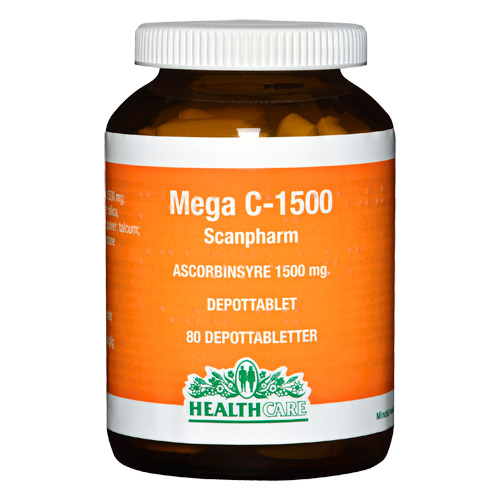 Billede af Mega C 1500 mg Health Care (80tab)