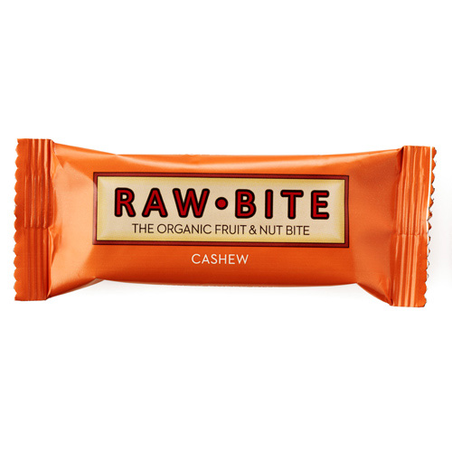 Rawbite Cashew - Laktose- og glutenfri frugt- og nøddebar Ø (50 gr)