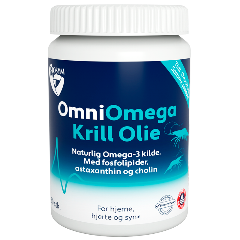 Biosym OmniKrill 500 mg (60 kapsler)