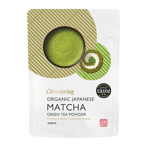 10: Matcha grøn te pulver (premium grade) Ø Clearspring (40 g)