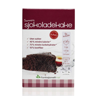 Funktionel Mad Chokoladekage Sukkerfri (410 gr)