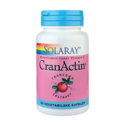 Solaray CranActin Tranebærekstrakt 400 mg (60 tabletter)