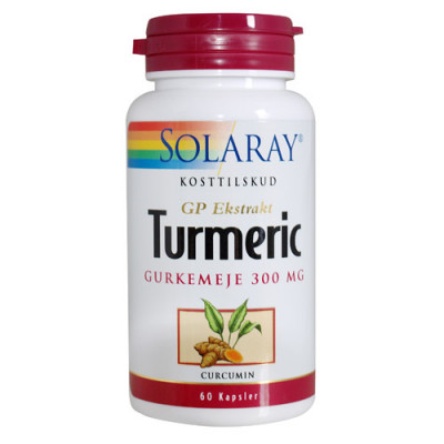 Solaray Turmeric Gurkemeje 300 mg (60 kapsler)