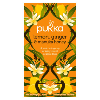 Lemon, Ginger & Manuka honey te Ø Pukka (20 br)