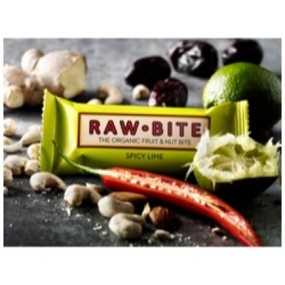 Rawbite Spicy Lime Glutenfri Rawfoodbarø (50 gr)