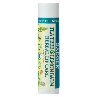 Badger Lip Balm Tea Tree & Lemon - Herbal Lip Care (4 g.)