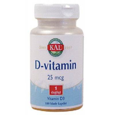 D-vitamin 25 mcg (100 kap)