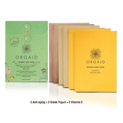 ORGAID Organic sheet mask (6 stk. 3 varianter)