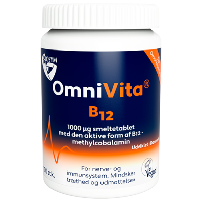 Biosym Veg B12 vitamin - smeltetablet (120 tabletter) 