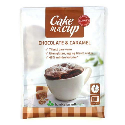 Funktionel Mad Cake in a cup – Chokoladekage m. Karamel (65 gr)
