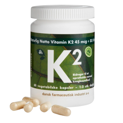 Naturlig Natto Vitamin K2 45 mcg (60 kap)