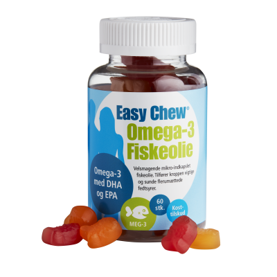 EasyChew Omega-3 Fiskeolie (90 tyggedrops)