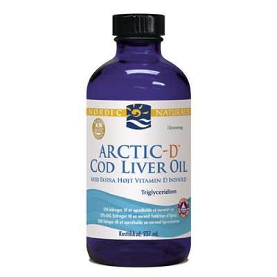 Torskelevertran+D m.citrus Cod liver oil 237 ml.