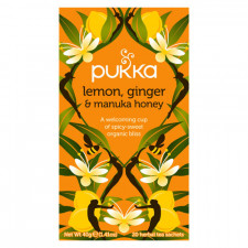 Lemon, Ginger & Manuka honey te Ø Pukka (20 br)