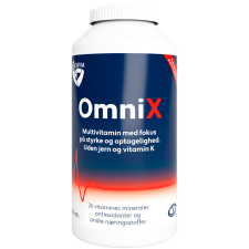 Biosym OmniX Multivitamin uden Jern og K-vitamin (360 tabletter)