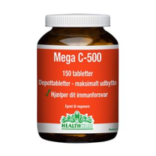 Health Care Mega C 500 mg (150 tabletter)