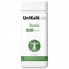 UniKalk® Basic 400 mg Calcium (180 tabletter)
