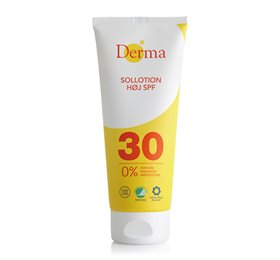 Se Derma sollotion spf 30 høj beskyttelse (200 ml) hos Viivaa.dk