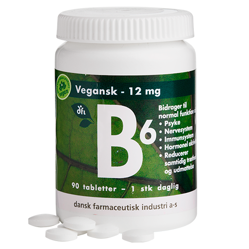Billede af Grønne Vitaminer B6 12 mg Vegansk (90 stk)