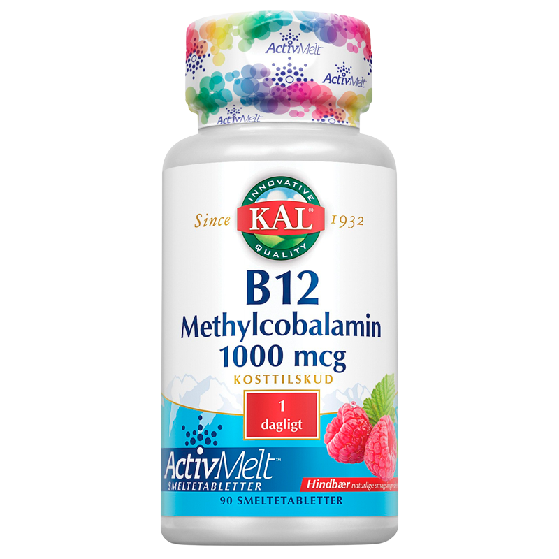 Billede af B12 Methylcobalamin (90 tab)