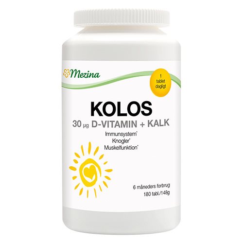 Kolos D-vitamin 30 mcg (180 tab)