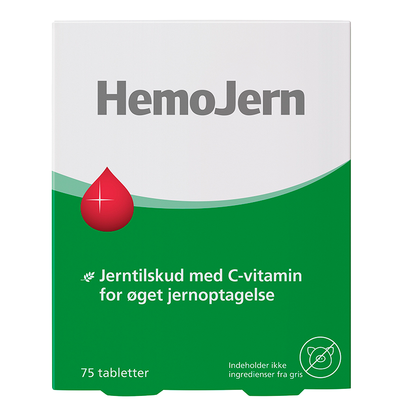 Hemo Jern - Jern tilskud (75 tab)