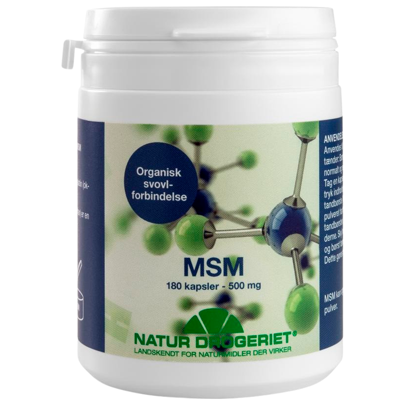 10: Natur Drogeriet MSM 500 mg (180 kapsler)