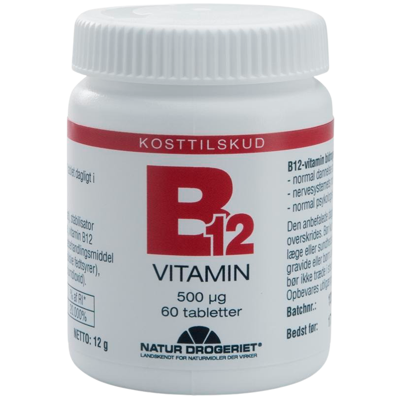 #2 - Natur Drogeriet B12 Vitamin 500 ug (60 tabletter)
