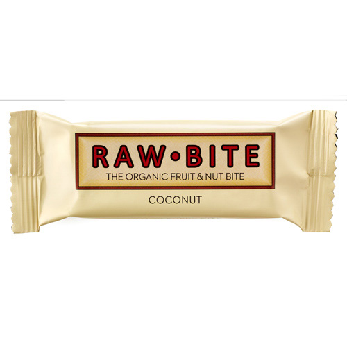 Rawbite Coconut - Laktose- og glutenfri frugt- og nøddebar Ø (50 gr)