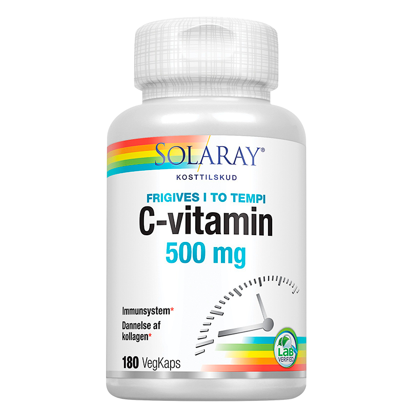 Se C-vitamin 500 mg (180kap) hos Viivaa.dk