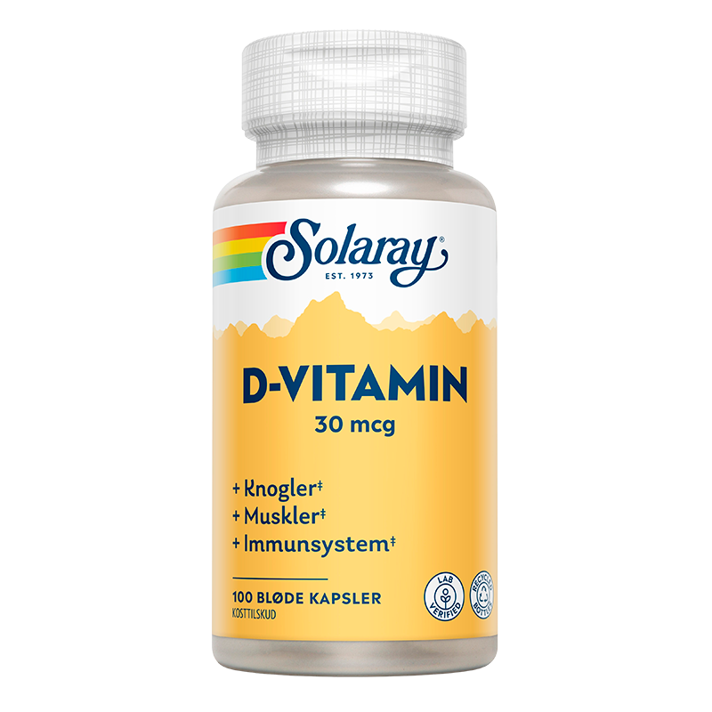 Se D-vitamin 30 mcg (100kap) hos Viivaa.dk