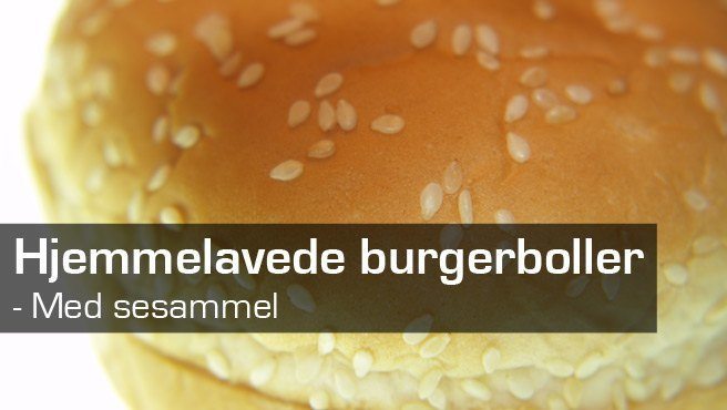 Burgerboller med sesammel